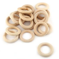 natural wooden circle handmade diy crafts jewelry making baby teething wood chips ring kids toy ornaments accessories