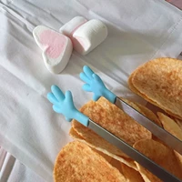 lazy dirty hands food potato chips tweezers snacks silicone mini color meal clip creative kitchen supplies