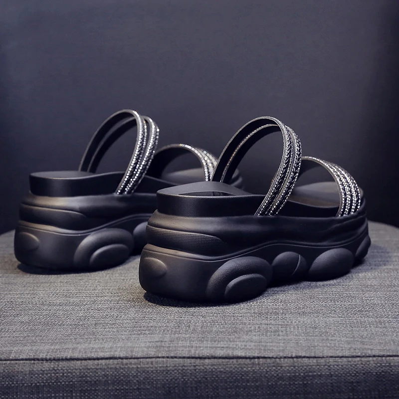 

Shoes Woman's Slippers Platform Med Luxury Slides 2021 Flat Summer Soft Designer Fashion PU Casual Leisure Shoes Woman 2021 Med