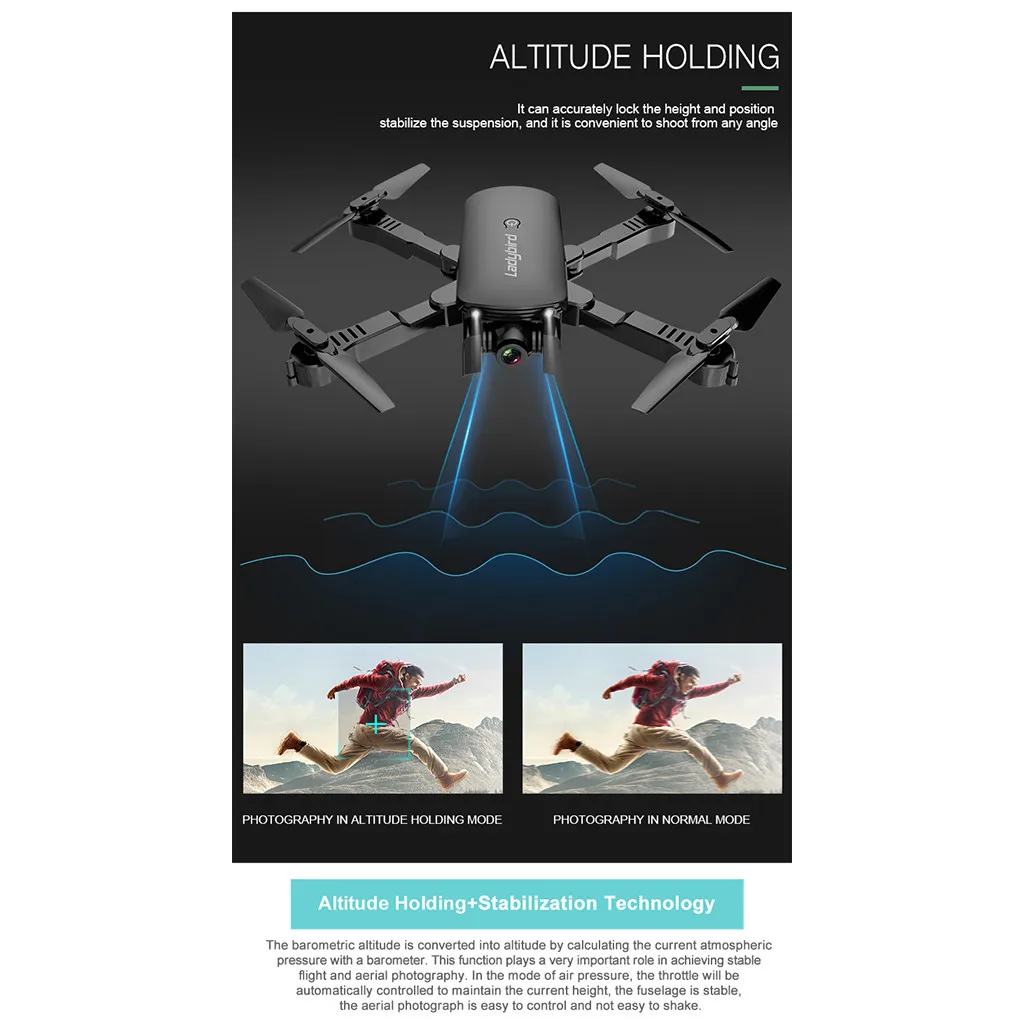 2 4 Ghz 4CH Attitude Hold 1080P wifi оптическая камера с двойным потоком Радиоуправляемый