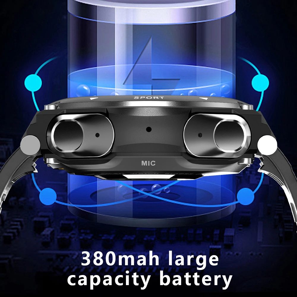 Новинка 2021 мужские Смарт-часы T92 TWS Bluetooth 5 0 наушники звонки музыка температура