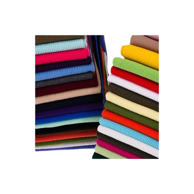 Thick 100% Cotton Neckline Cuff Lower Hem Clothing Rib Knit Fabric For Baby Garment accessories | Дом и сад