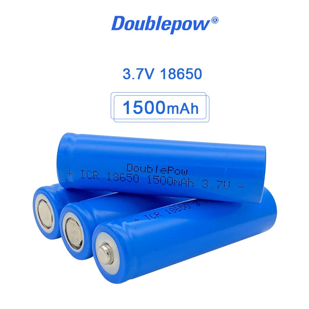 Перезаряжаемая литиевая батарея Doublepower 18650 3 7 в 1500 мАч фонарик лазерная указка