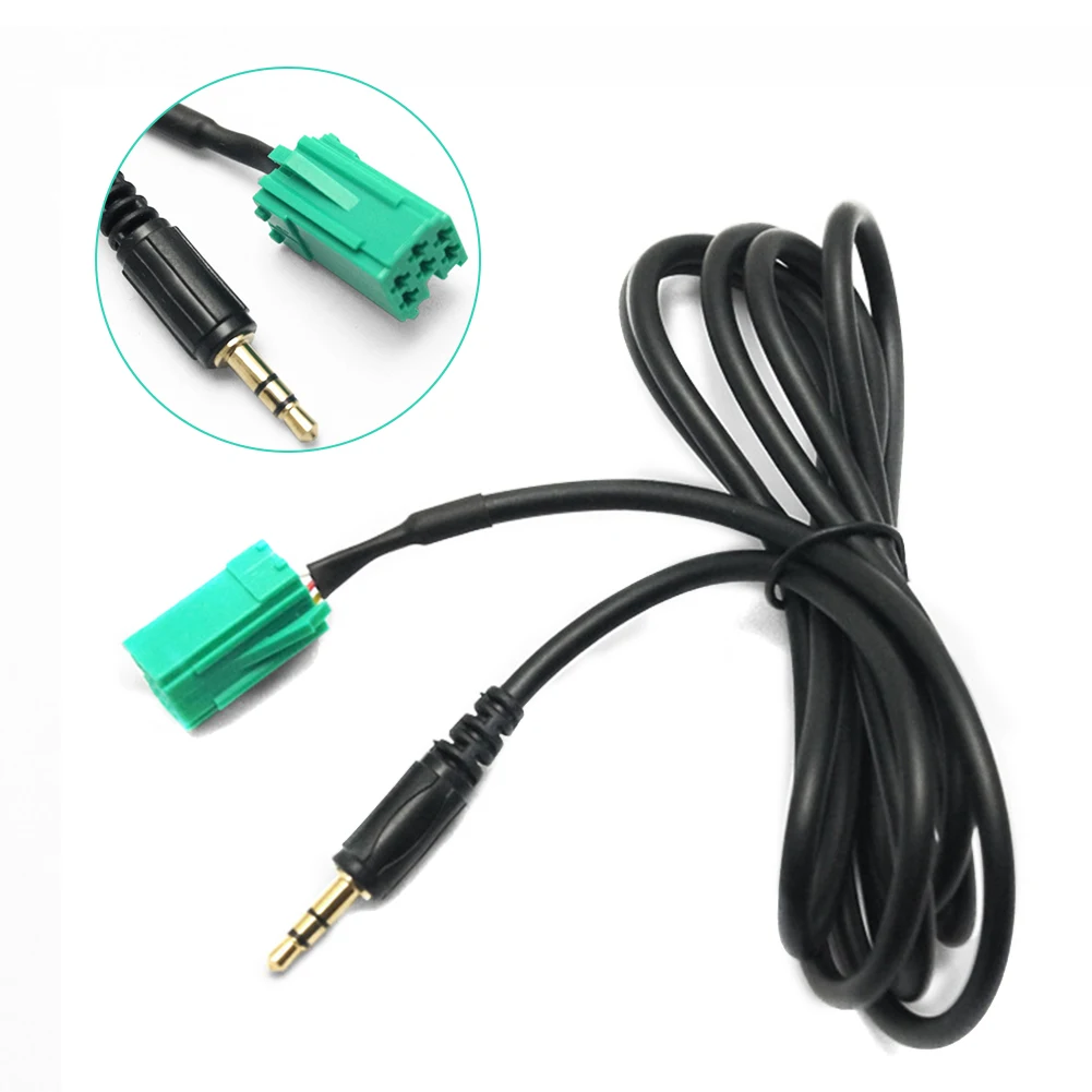 

Stable Car Plug Audio Cable Portable Modification Auto Aux Stereo 3.5mm Replacement Easy Install Professional Kangoo