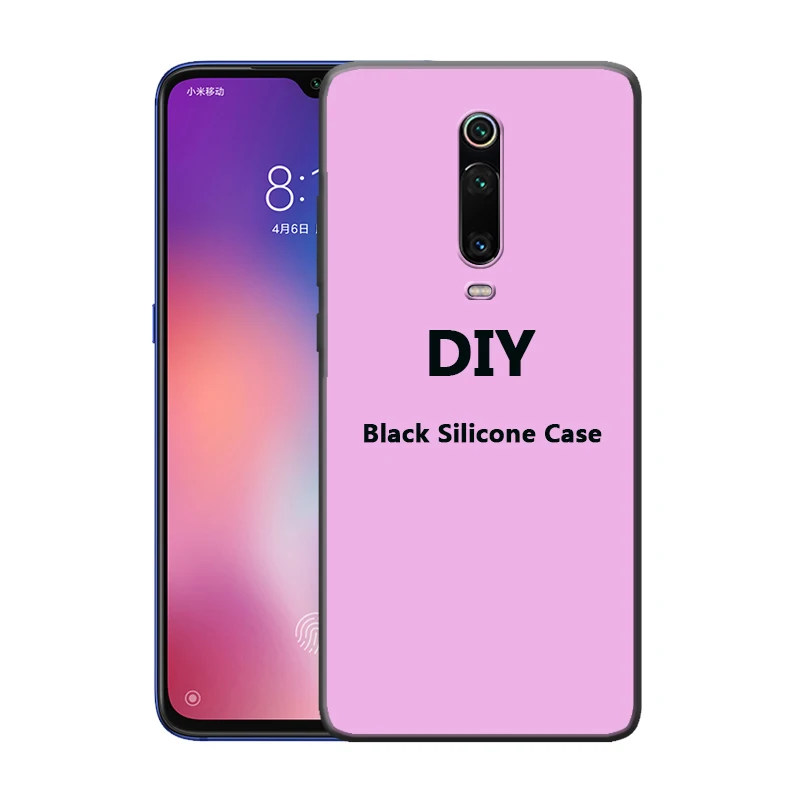 Чехол сделай сам для Samsung A70 A71 S20 iPhone 11 XS Xiaomi Redmi Note 8 9S Huawei P40 P30 черный мягкий