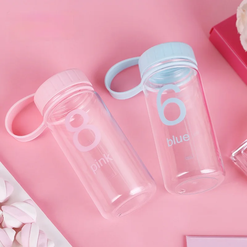 

Fitness Portable Simple Water Bottle Plastic Large Capacity Eco Friendly Drink Bottle Clear Juice Botella Agua Drinkware Ed50sp