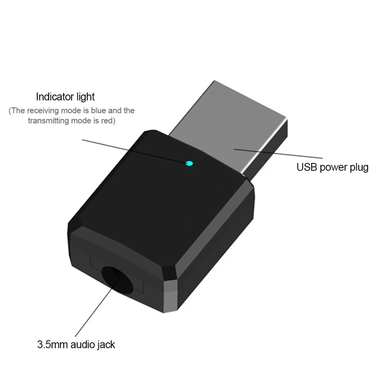 Портативный мини-передатчик 2 в 1 Bluetooth 5 0 приемник-передатчик 3 мм Aux Usb
