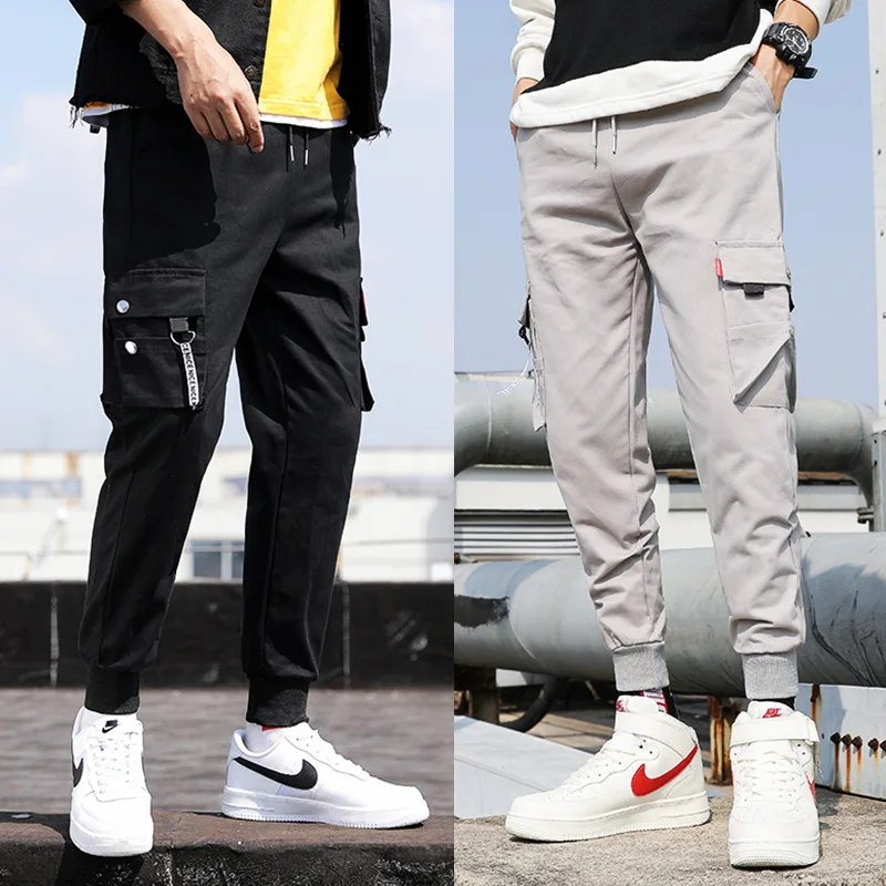 

Trousers Streetwear Sweatpants Hombre Multi-pocket Harem 2021 Men Hip Pop Pants Male Casual Fashion Cargo Pants Men Jogger Pants