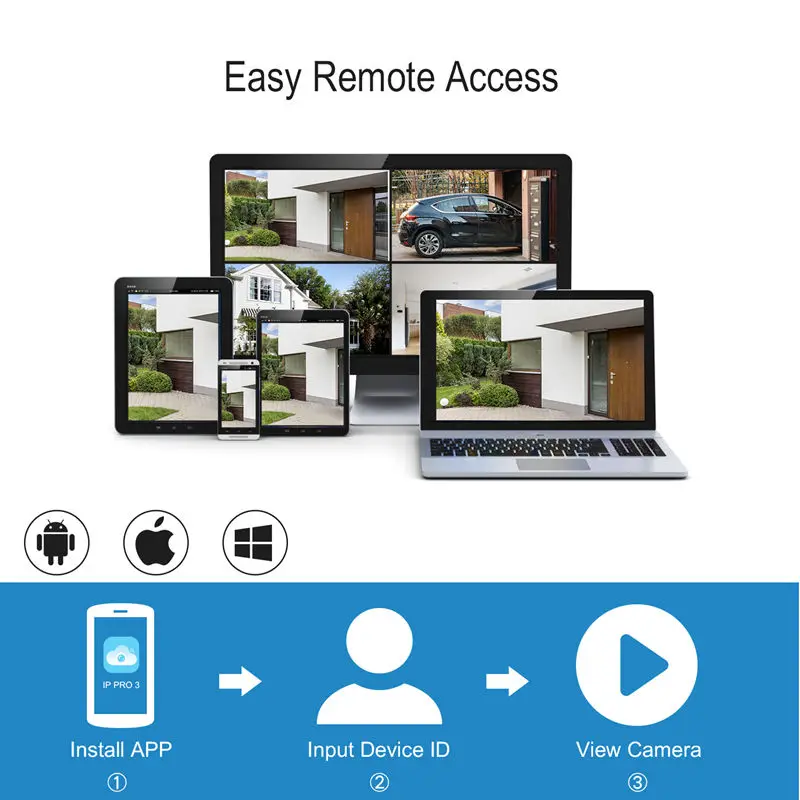 A-ZONE, беспроводная домашняя камера безопасности, комплект 960 P/1080 P, Wifi, CCTV камера наблюдения, система безопасности, набор для внутреннего видеонаблюдения