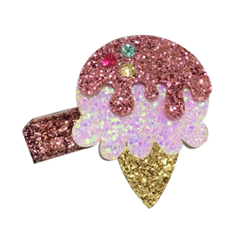 2021 Новые Красочные заколки для волос с мороженым высекальные Штампы деревянные штампы подходят для стандартных высекальных машин на рынке