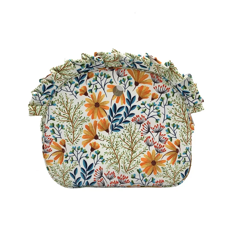 Цветочная кайма подкладка цветная парусиновая ткань с принтом внутренний карман подкладка для Omoon светильник Obag вставка Органайзер O Moon Baby O Bag - Цвет: Type 14