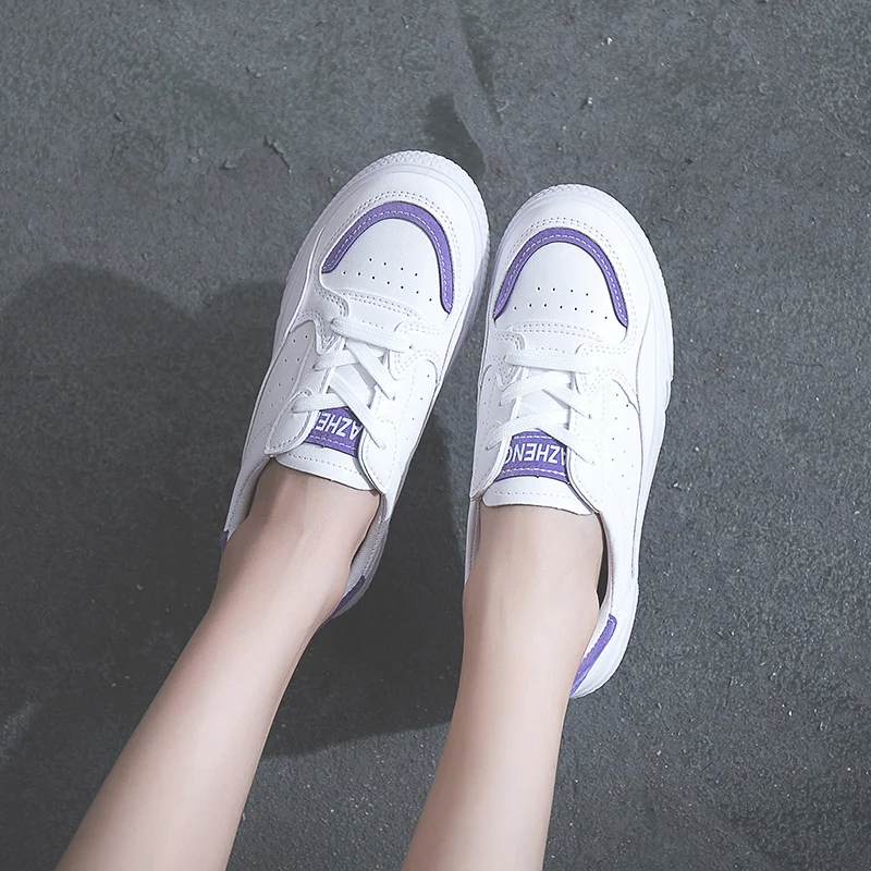 Женские теннисные туфли из сетчатого материала мягкие белые спортивные