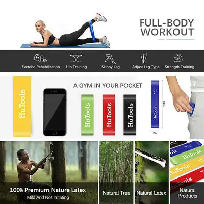 

5Pcs Yoga Exercise Tension Band Belt Stretch Elastic Training Fitness Loop Crossfit Resistance Yoga Belts Bands