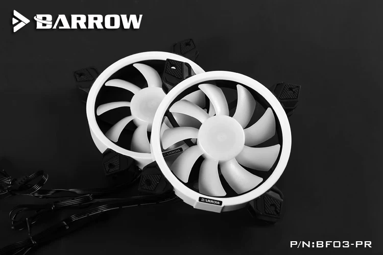 Курган PWM водяного охлаждения вентилятор Аврора Никелированное покрытие RGB v2