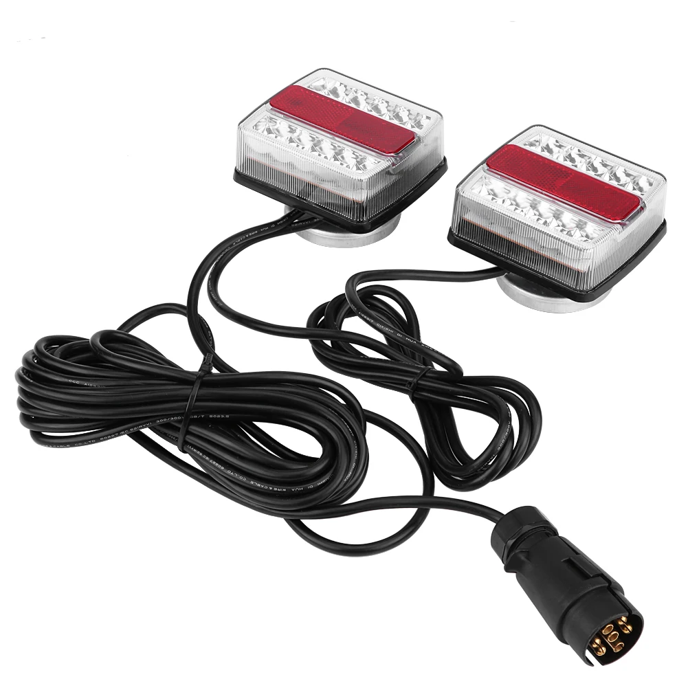 

1 Pair of Magnetic LED Trailer Towing Lightboard Light Rear Tail Board Lamp W/ 10m Cable