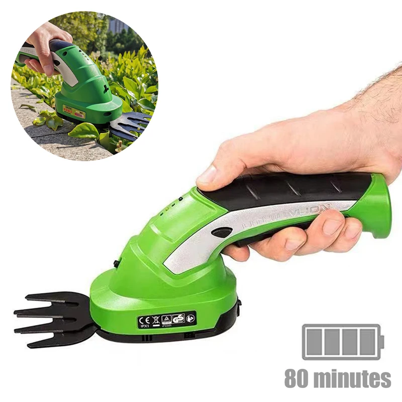 

New Electric Trimmer Pruning Shears Garden Lawn Hedge Rechargeable Cordless Fence Scissors Weeder Garss Weeding Mower Tools
