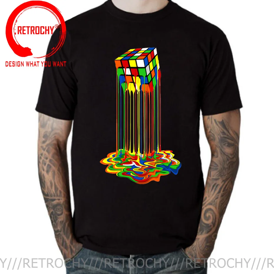 

Geek Melted Cube Big Bang theory T Shirt for Boys Magic Square T Shirts women Sheldon Cooper T-shirt Rubik's Super Cube Apparel