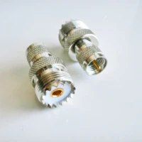 1x pcs mini uhf miniuhf male to uhf pl259 so239 pl 259 so 239 female jack brass straight coaxial rf connector adapters