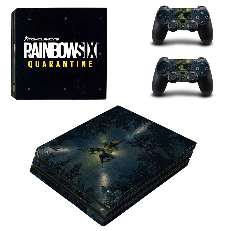 YSP4P-3663 Виниловая наклейка защитная пленка для playstation 4 PS4 Pro консоль и контроллер-Tom Clancy's Rainbow Six Siege - Цвет: YSP4P-3663