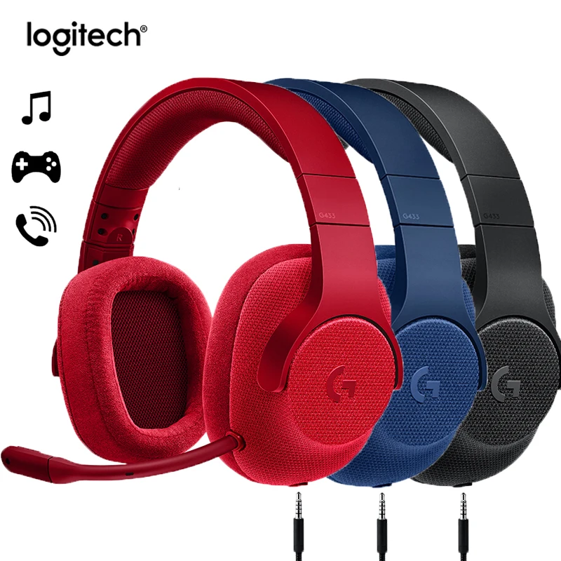 Игровая гарнитура Logitech G433 7 1 SURROUND для всех геймеров проводная с микрофоном ПК PS4