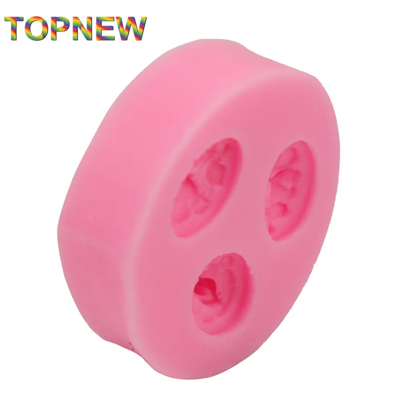 3 шт. 3d силиконовые формы для цветов желто сахарные конфеты мыла кухонная посуда