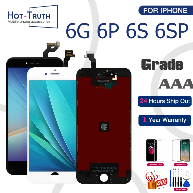 Для iPhone 6 6S 6 Plus 6S Plus ЖК-дисплей 3D сенсорный экран AAA+++ дигитайзер сборка для iPhone 5S 6PLUS Pantalla Протестировано OEM