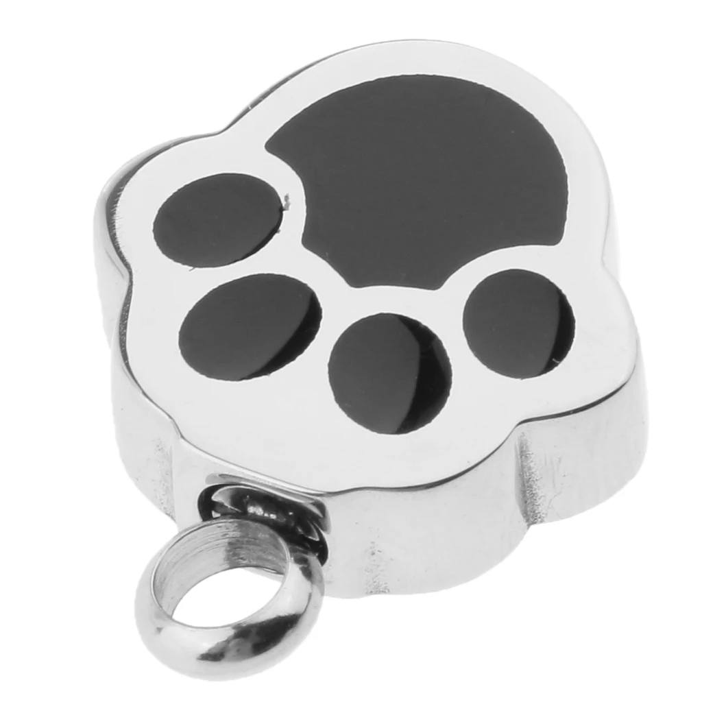 Милый Собака Кошка лапа дизайн памятный кулон Keepsake урна кремации пепел