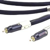 new model hifi wild blue yonder perfect silver audio rca cable pair for amplifier dac cd player male male