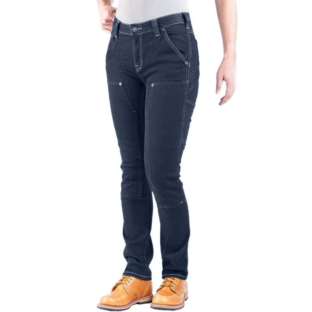 

Женские джинсы, Стрейчевые джинсы-карандаши, обтягивающие длинные брюки, женские брюки со средней талией, однотонные классические уличные ...