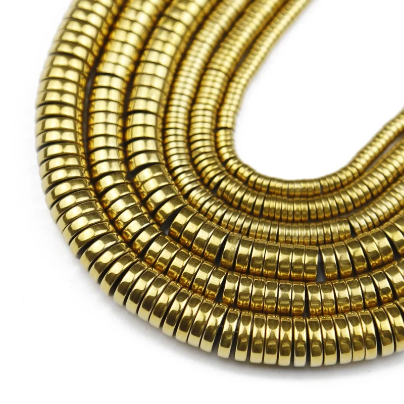 Натуральный камень Плоская Круглая форма гематитовые бусины 3/4/6/8 мм Монета для