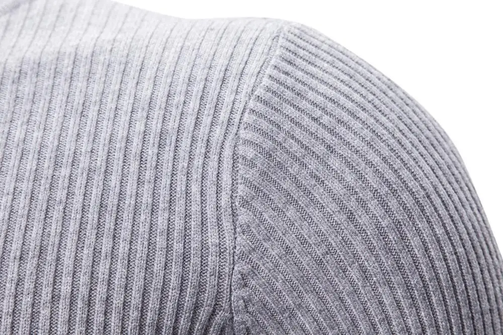 

Sweater Man Solid Color Warm Casual Knitted Men Pullover Sweaters
