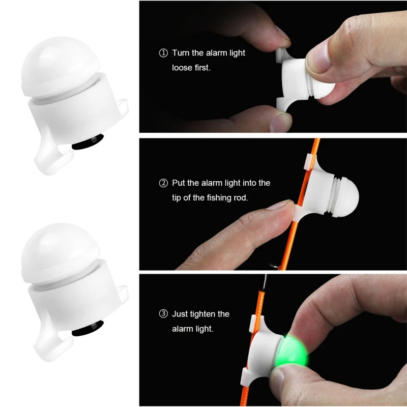 Mini LED light automatic induction fishing alarm fishing rod night carp Fishing light Auto recognition bite alarm
