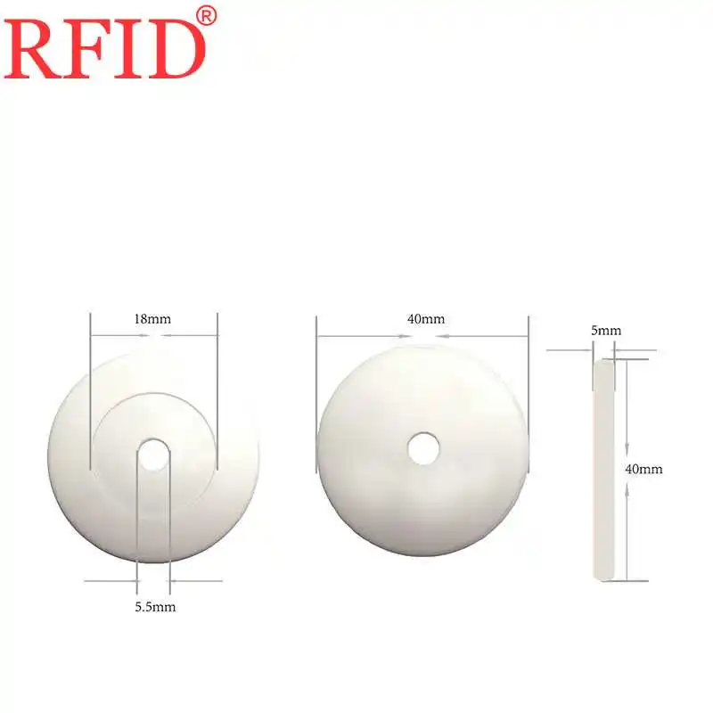 ID 125 кГц EM4100 40 мм большой размер считывание только монеты бирки водонепроницаемая