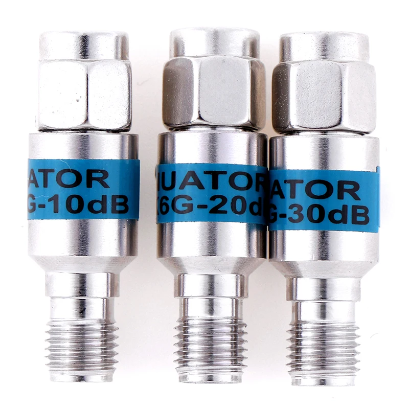 

1 шт. 2 Вт SMA DC-6GHz коаксиальные фиксированные аттуаторы частота 6 ГГц SMA фиксированные разъемы