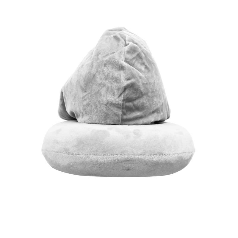 Best Oem Pure Memory Foam Hoodie Travel Rest Grey Neck Pillow Custom Logo |