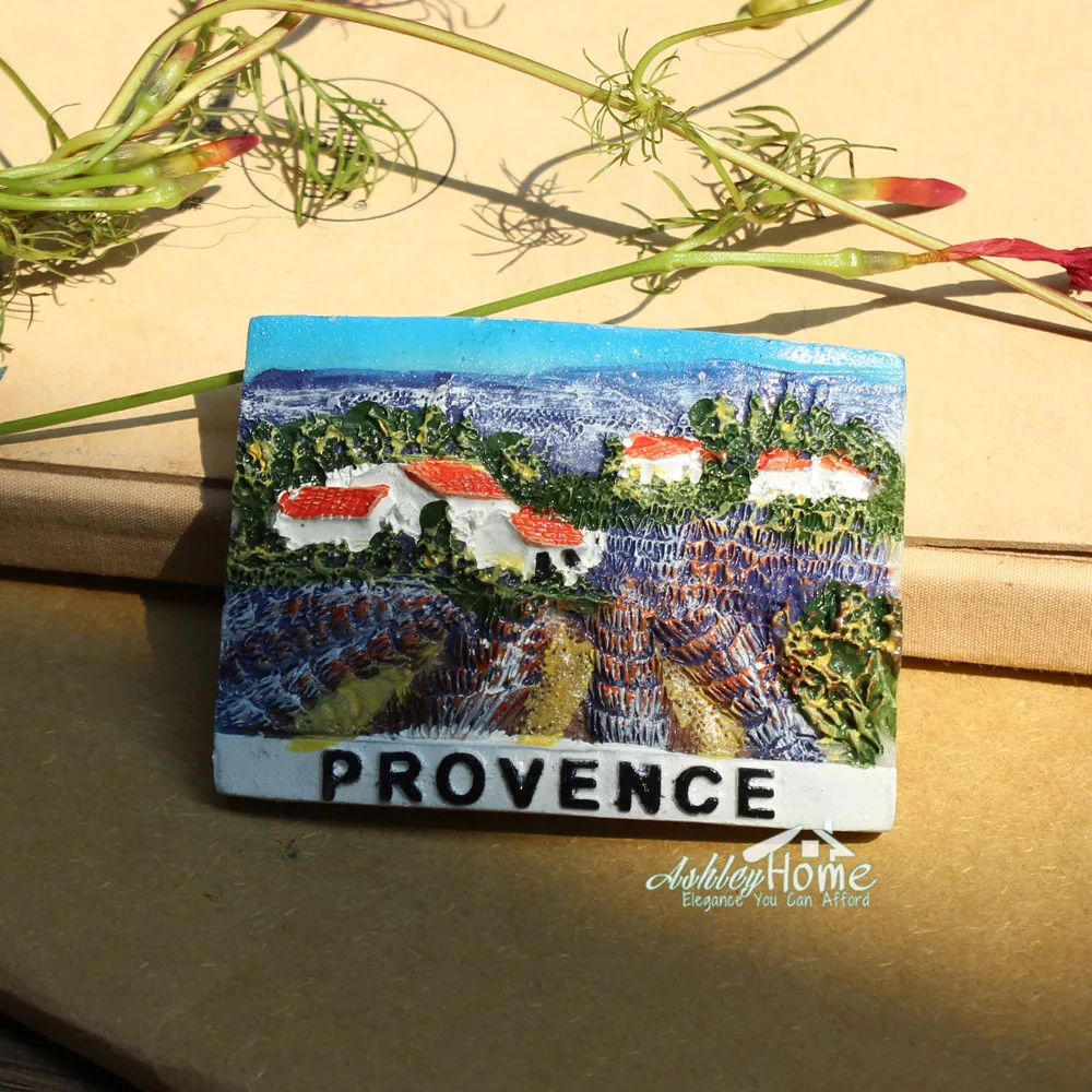 Provence Lavender France Tourist Travel Souvenir 3D Resin Refrigerator Fridge Magnet Sticker Home Decor |