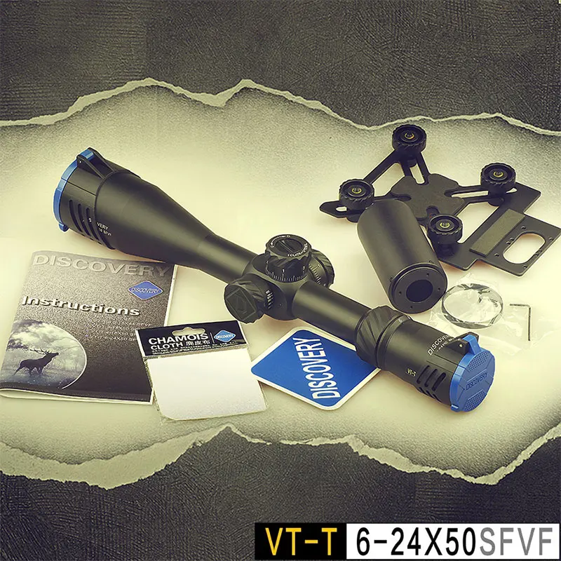 

High Quality Discovery VT-T 6-24X50 SFVF FFP First Focal Plane Air Riflescope Gun Hunting Sights Optical Etched Reticle