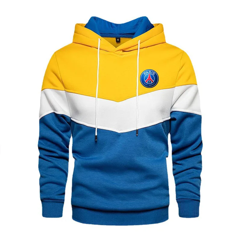 

Felpe с капюшоном autunno inverno uomo felpe пэчворк Теплый фитнес-пуловер оверсайз felpa с капюшоном manica lunga uomo ma