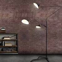 loft stand floor lamp for living room bar studio serge mouille mcl tripod table desk lamp black white color standing lamp