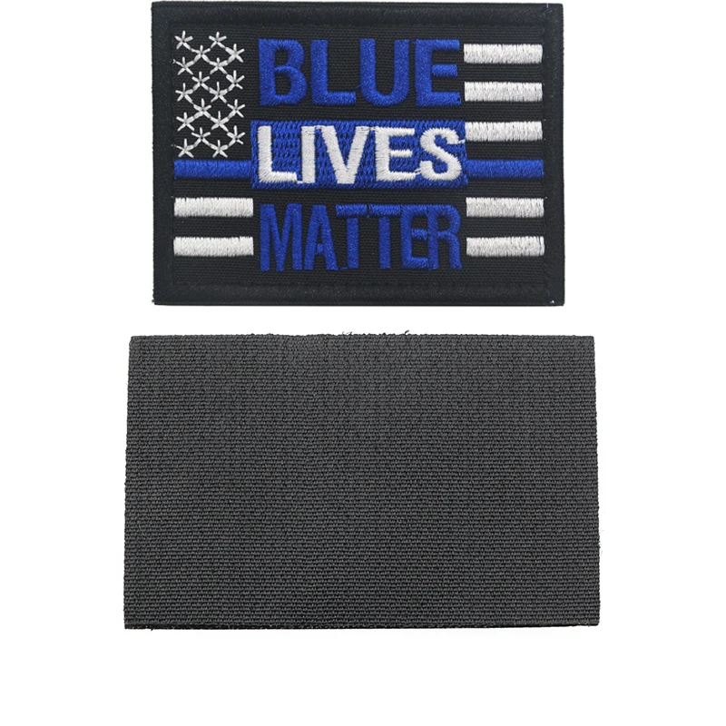 Вышивка тактическая сияющая ткань синяя материал медицинская повязка жизненные