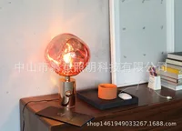 Nordic modern minimalist table lamps for living room white glass ball table light iron tripod milky round ball desk lamp Reading