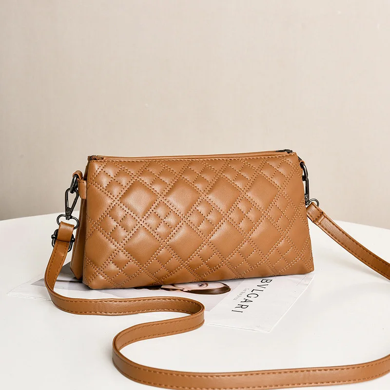 Style 3 Brown SMOOZA, Высококачественная Женская сумочка, роскошная сумка-мессенджер, мягкая сумка из искусственной кожи на плечо, модные женские сумки через плечо, женские сумки - Цвет: Style 3 Brown