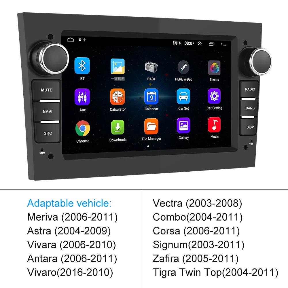 Podofo 4G 64G Android 10 2 Din автомобильное радио GPS CARPLAY для Opel Astra H J 2004 Vectra Vauxhall Antara Zafira Corsa