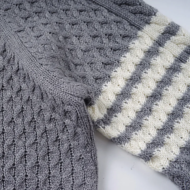 

2020 men Luxury New Winter classic Striped Thicken Warm Knit Casual Sweaters pullover Asian Plug Size High quality Drake #M32