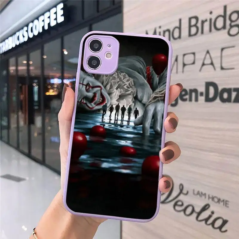 

New Movie It Losers Club Lover Phone Cases Matte transparent For Purple iPhone 12 Mini 11 Pro XR XS Max 7 8 Plus X Back Cover