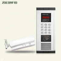 diy door intercom entry system kit wired doorbell phone rainproof call rfid access control for home villa building apartment