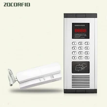 DIY Door Intercom Entry System Kit Wired Doorbell Phone Rainproof Call  RFID access control  for Home Villa Building Apartment
