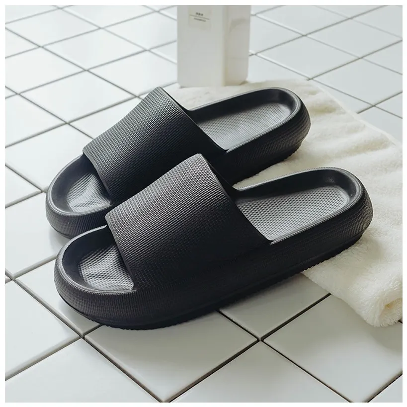 

New Home Couple Slippers Comfortable Non-Slip Thick-Soled Eva Integrated Shoes Fashionable Sandals Woman Indoor Soft Slippers
