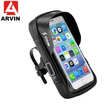ARVIN Waterproof Bicycle 6.0 inch Bag Phone Holder Bike Mobile Phone Handlebar Mount for iPhone X Cycling Touch Screen GPS Stand