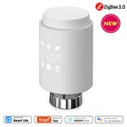 Умный привод радиатора Tuya ZigBee, температурный контроллер, программируемый термостатический клапан радиатора с Alexa Google Home